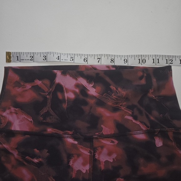 Lululemon Align HR Pant 28" Intensity Pink Blossom Multi Sz 6 Black High Rise 24 - Picture 4 of 8